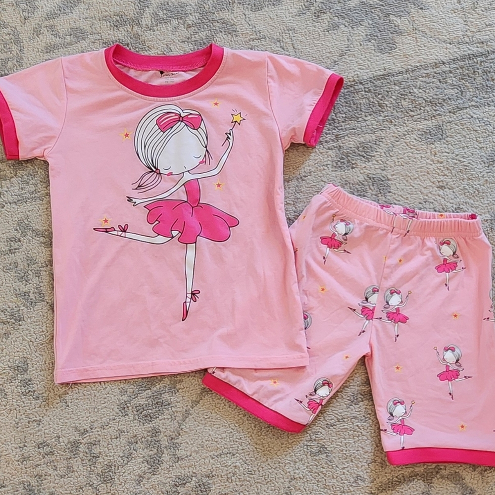 Pink Ballerina Matching Pajama Set